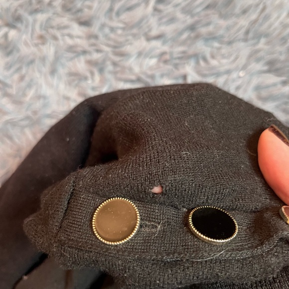 Sezane Black Jacob Jumper Merino Wool Sweater Size M - Picture 3 of 7